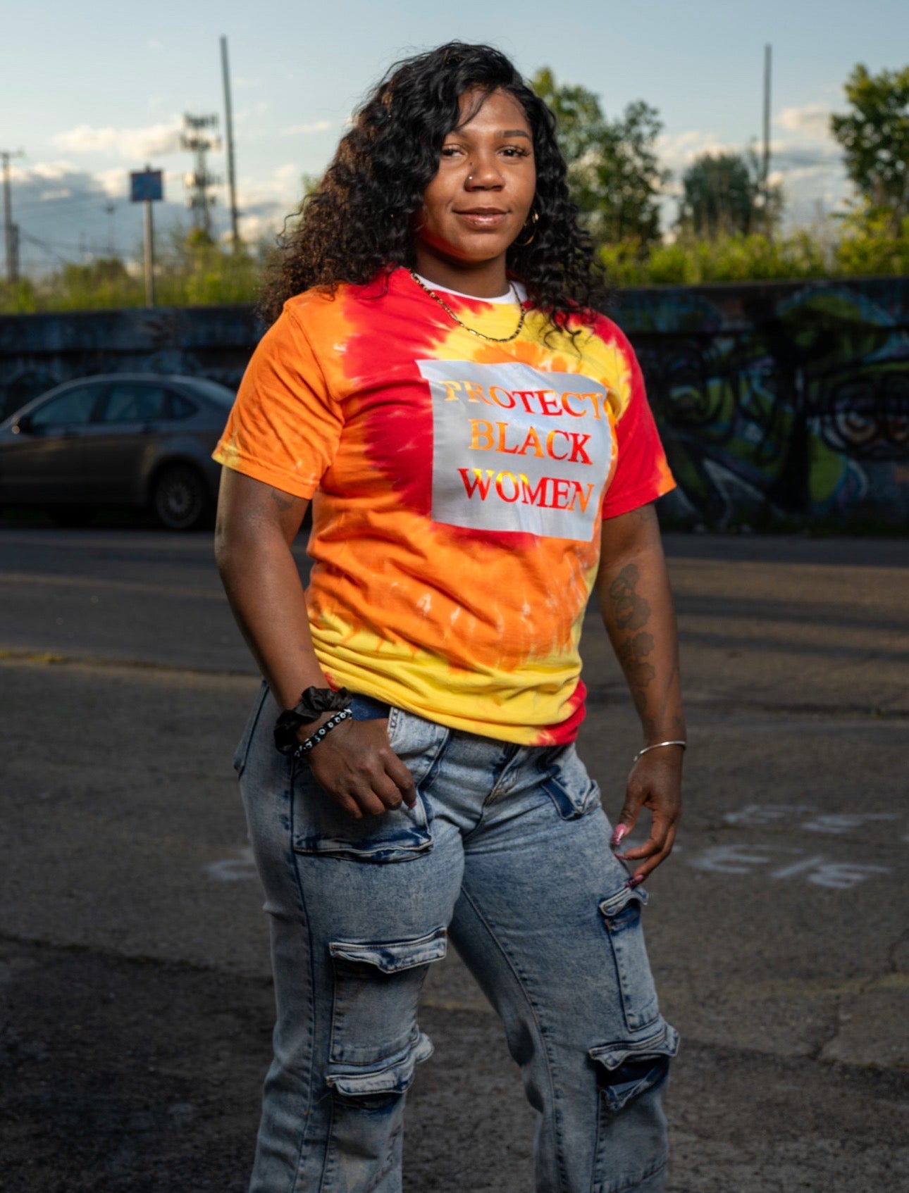 Protect Black Women Fire Tee